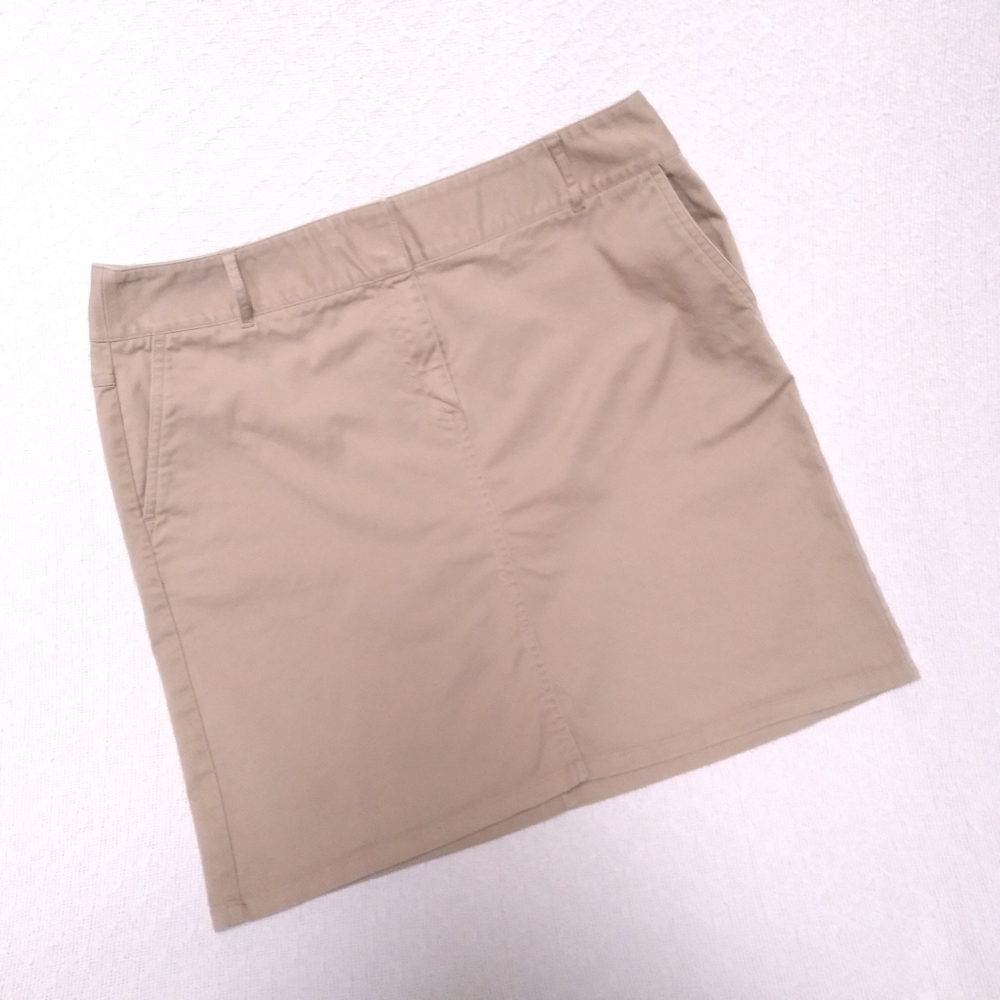 LOFT Ann Taylor Stretch Khaki Skirt